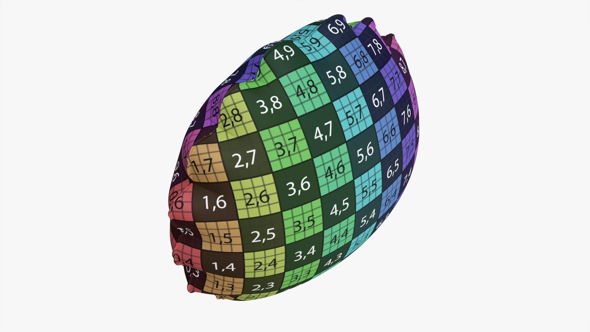 Foil decoration balloon 07 Lion 3D model_11