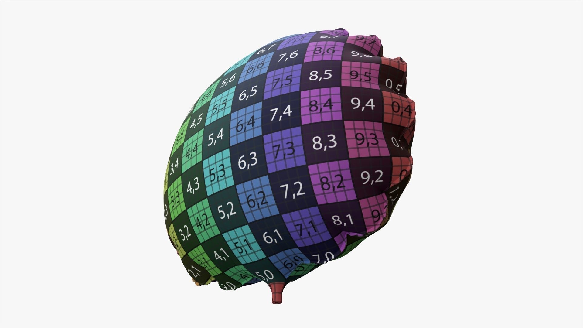 Foil decoration balloon 07 Lion 3D model_10