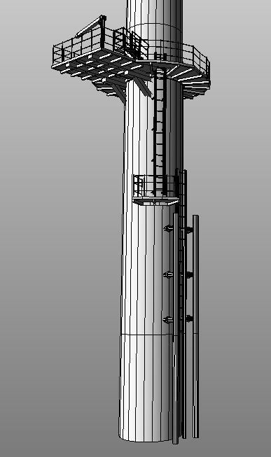 Offshore win turbine low-poly 3d model Low-poly 3D model_8