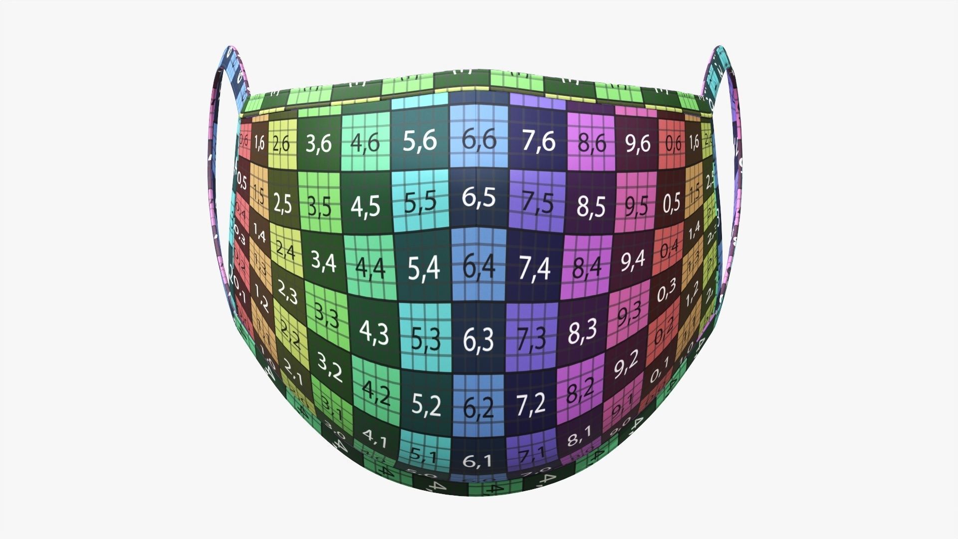 Fabric face mask 03 3D model_12