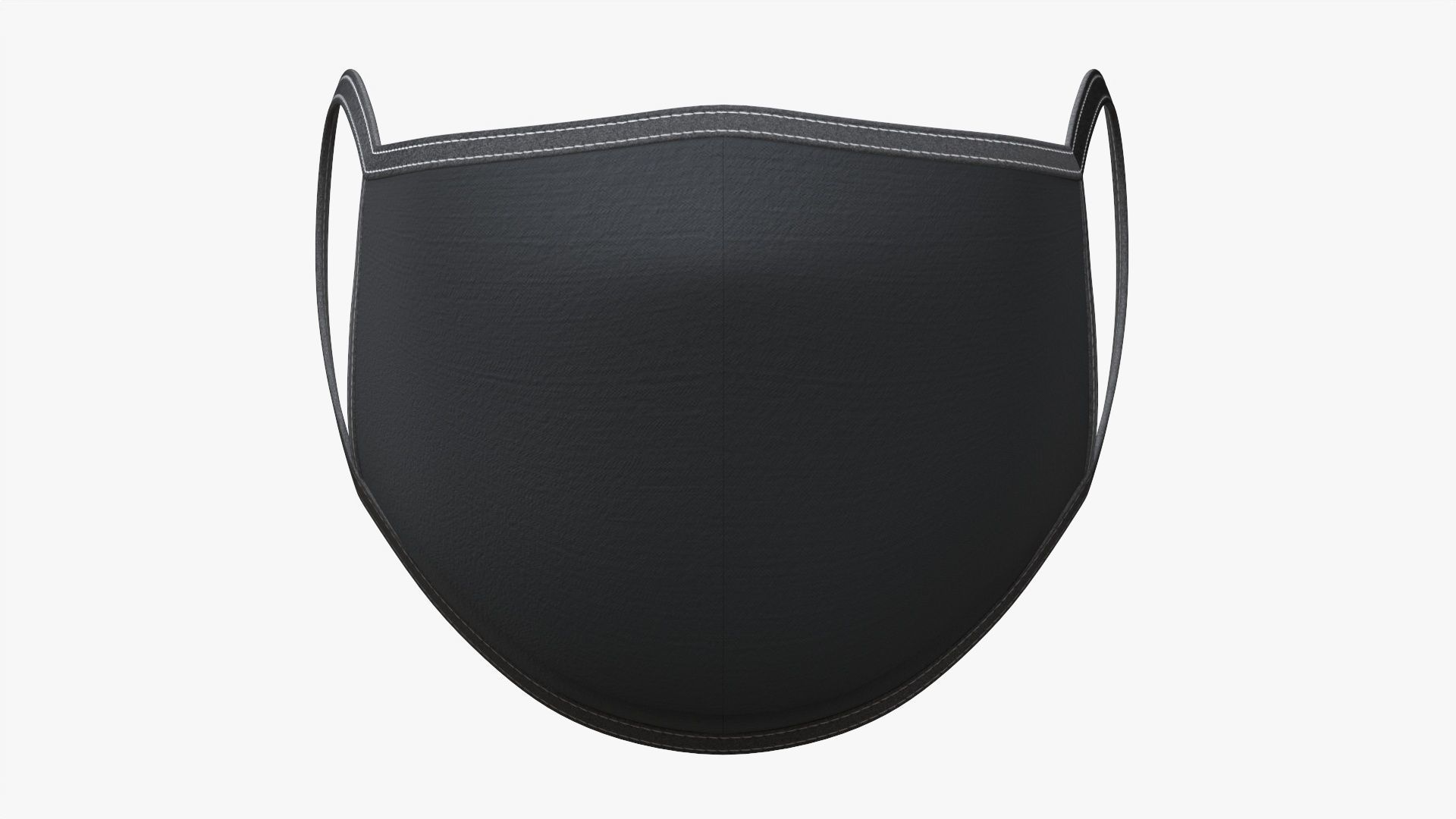 Fabric face mask 03 3D model_3