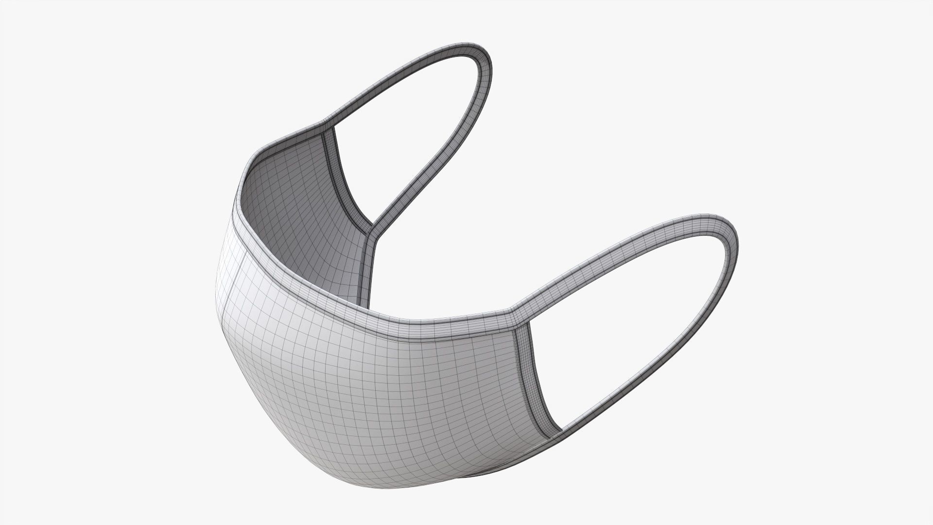 Fabric face mask 03 3D model_7