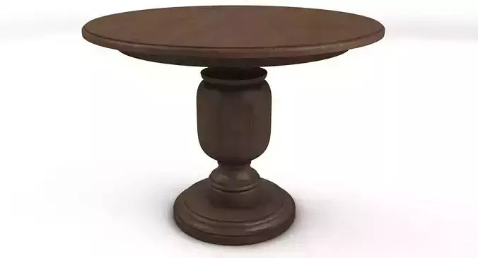 old round center table