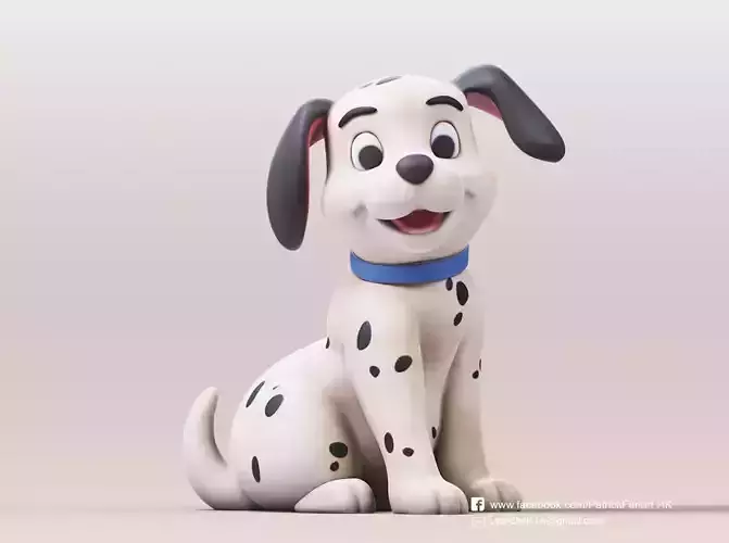 Dalmatian figurine