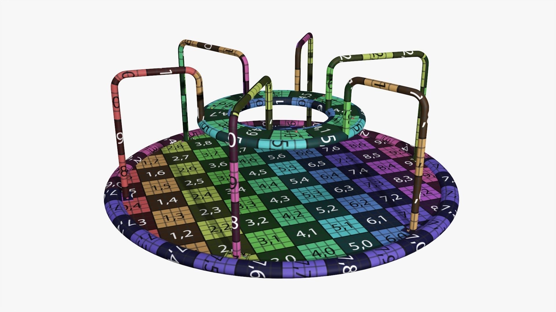 Carousel Merry-go-round 01 3D model_10