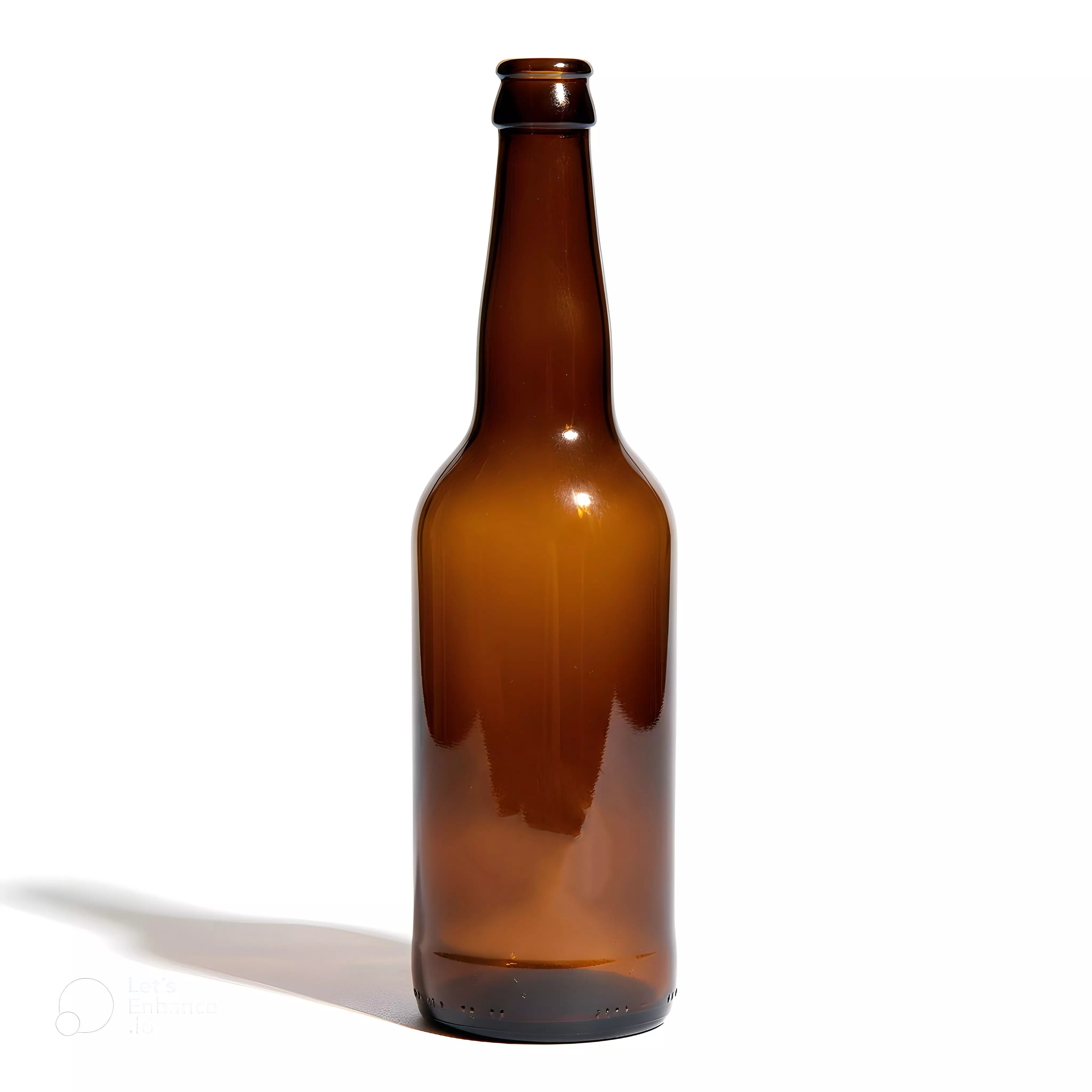 Brown Beer Bottle 3D Model Low-poly 3D model_0