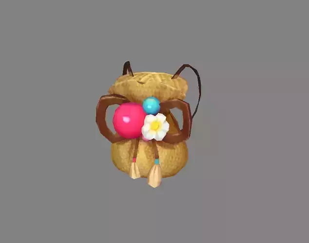 Cartoon lady backpack - cloth bag