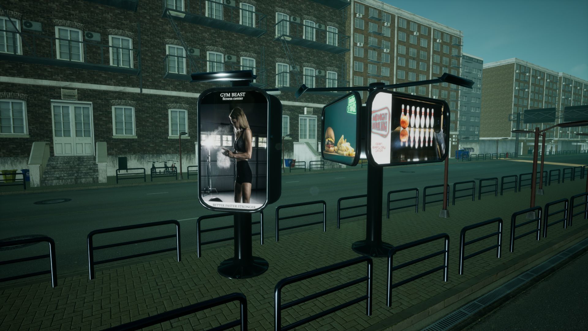 Advertising Panels 6 Unreal Engine Low-poly 3D model_7