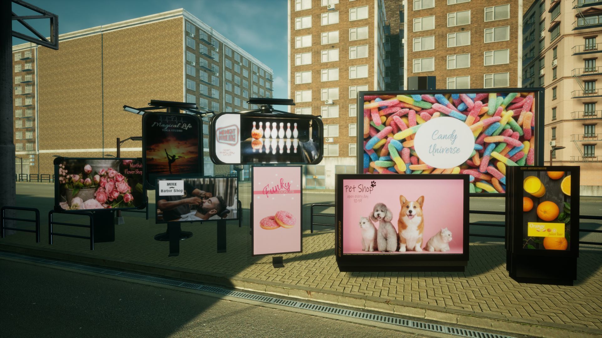 Advertising Panels 6 Unreal Engine Low-poly 3D model_11