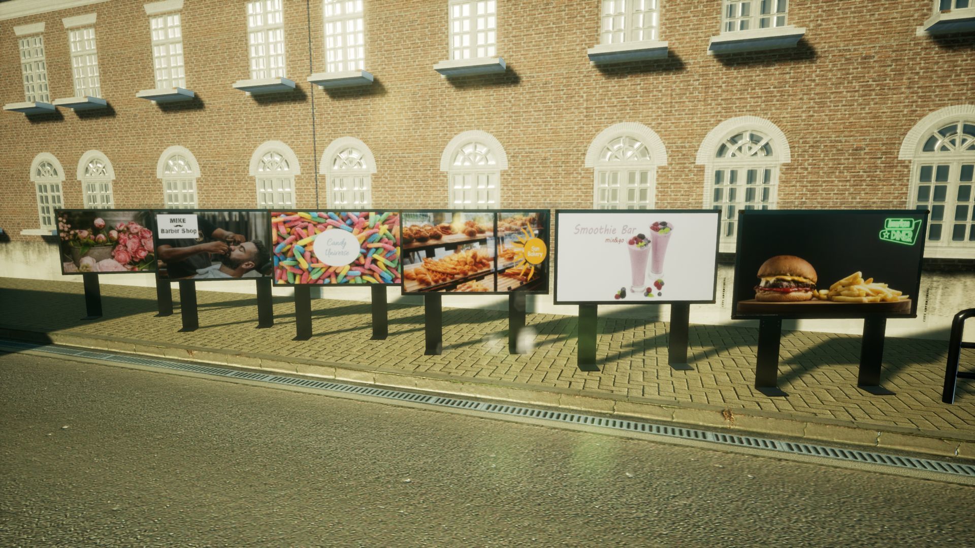 Advertising Panels 6 Unreal Engine Low-poly 3D model_8