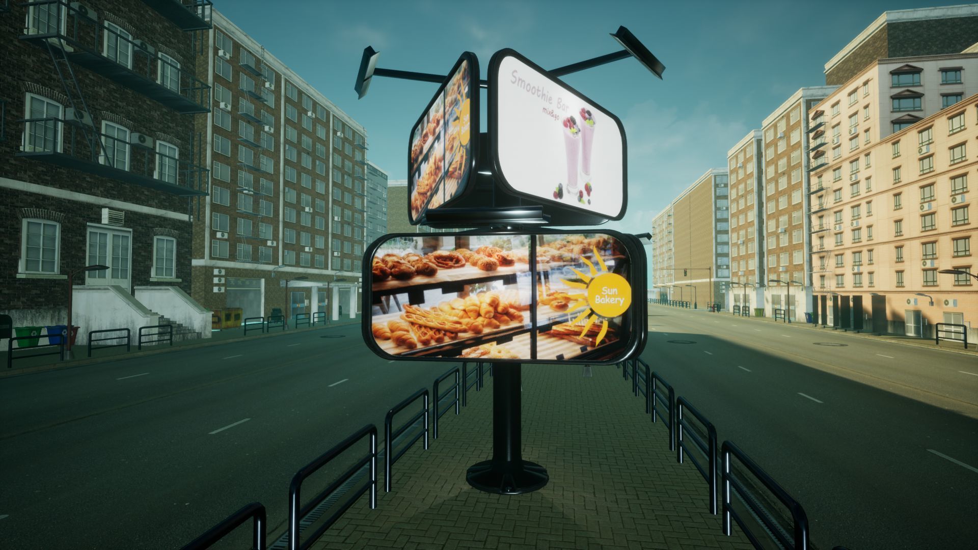 Advertising Panels 6 Unreal Engine Low-poly 3D model_10