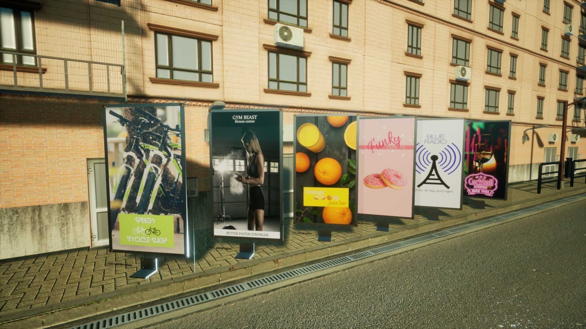 Advertising Panels 6 Unreal Engine Low-poly 3D model_6