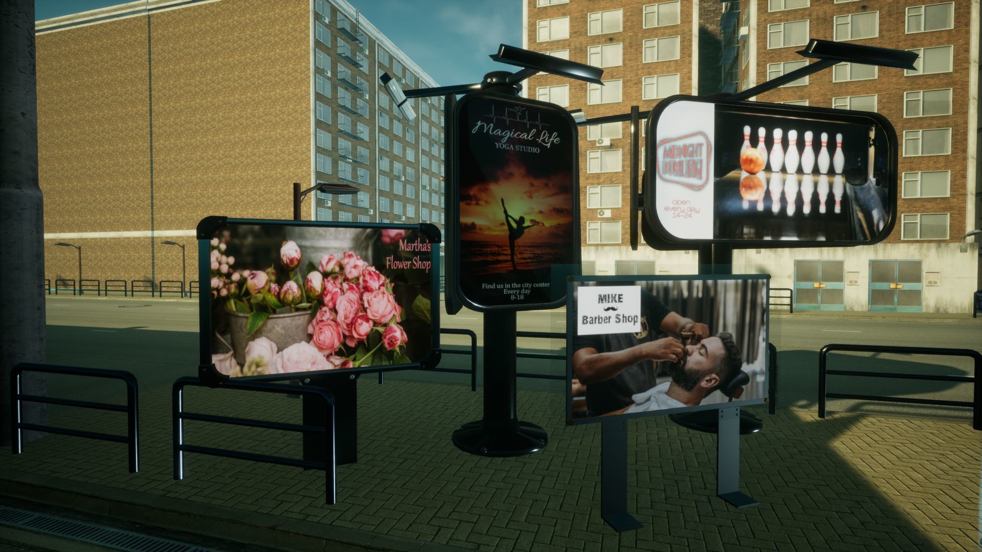 Advertising Panels 6 Unreal Engine Low-poly 3D model_13