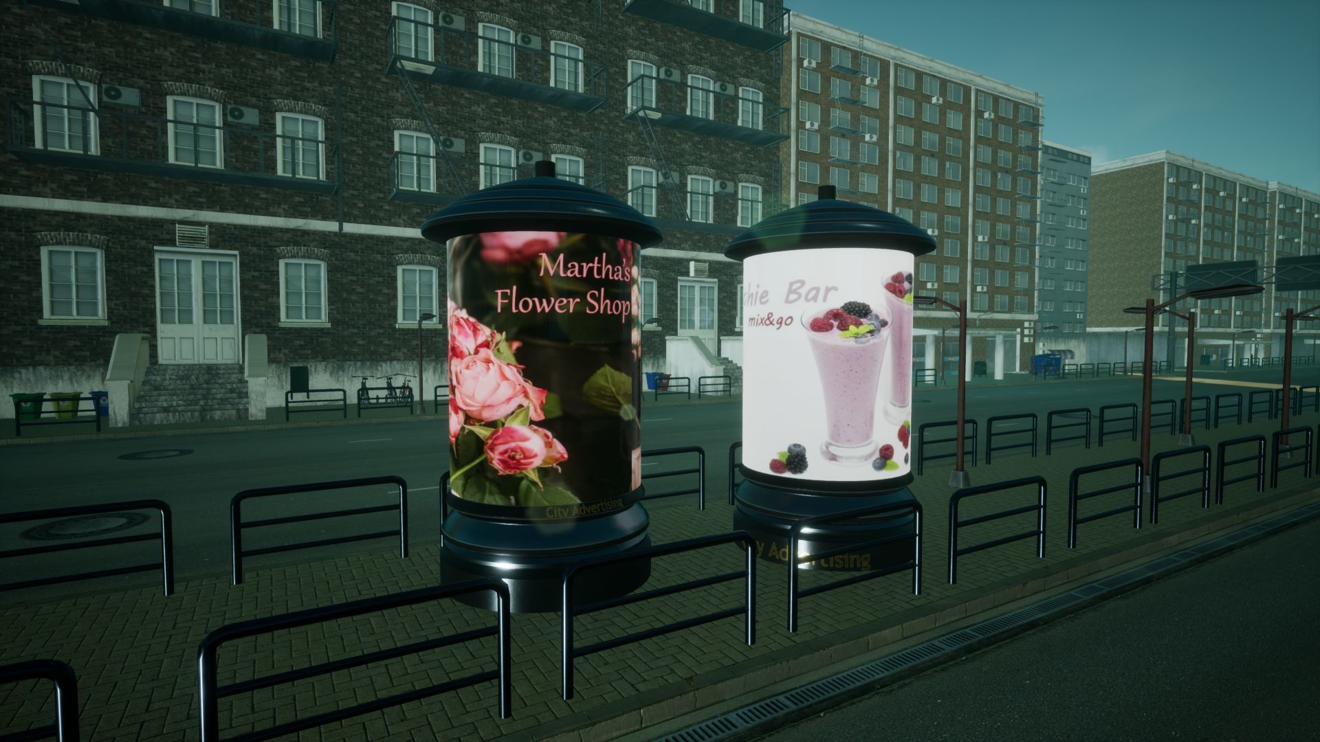 Advertising Panels 6 Unreal Engine Low-poly 3D model_4