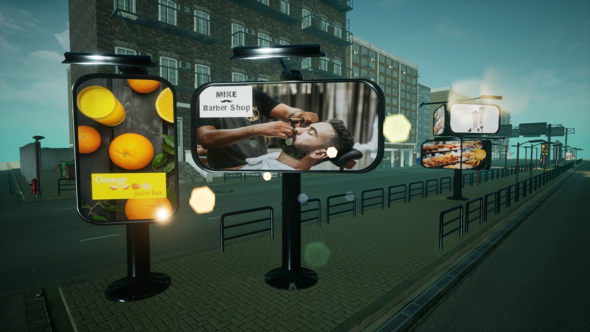 Advertising Panels 6 Unreal Engine Low-poly 3D model_3