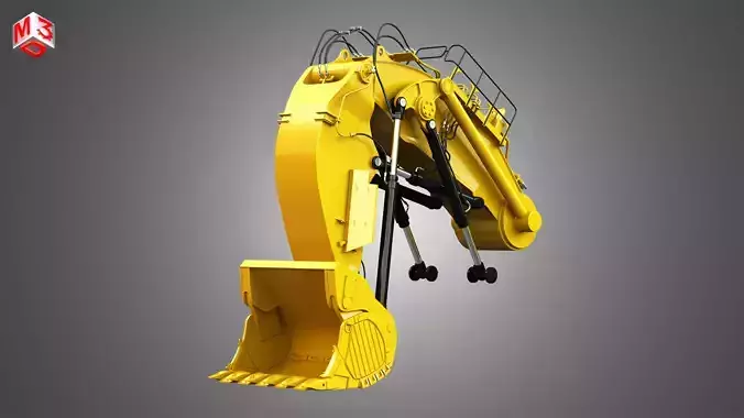 Hydraulic Shovel arm and Bucket  - 6030 FS 3D model