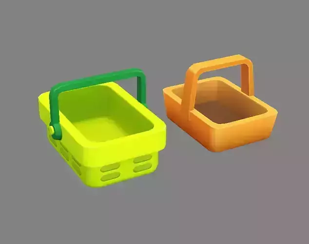 Cartoon vegetable basket - shopping basket - Carrying basket