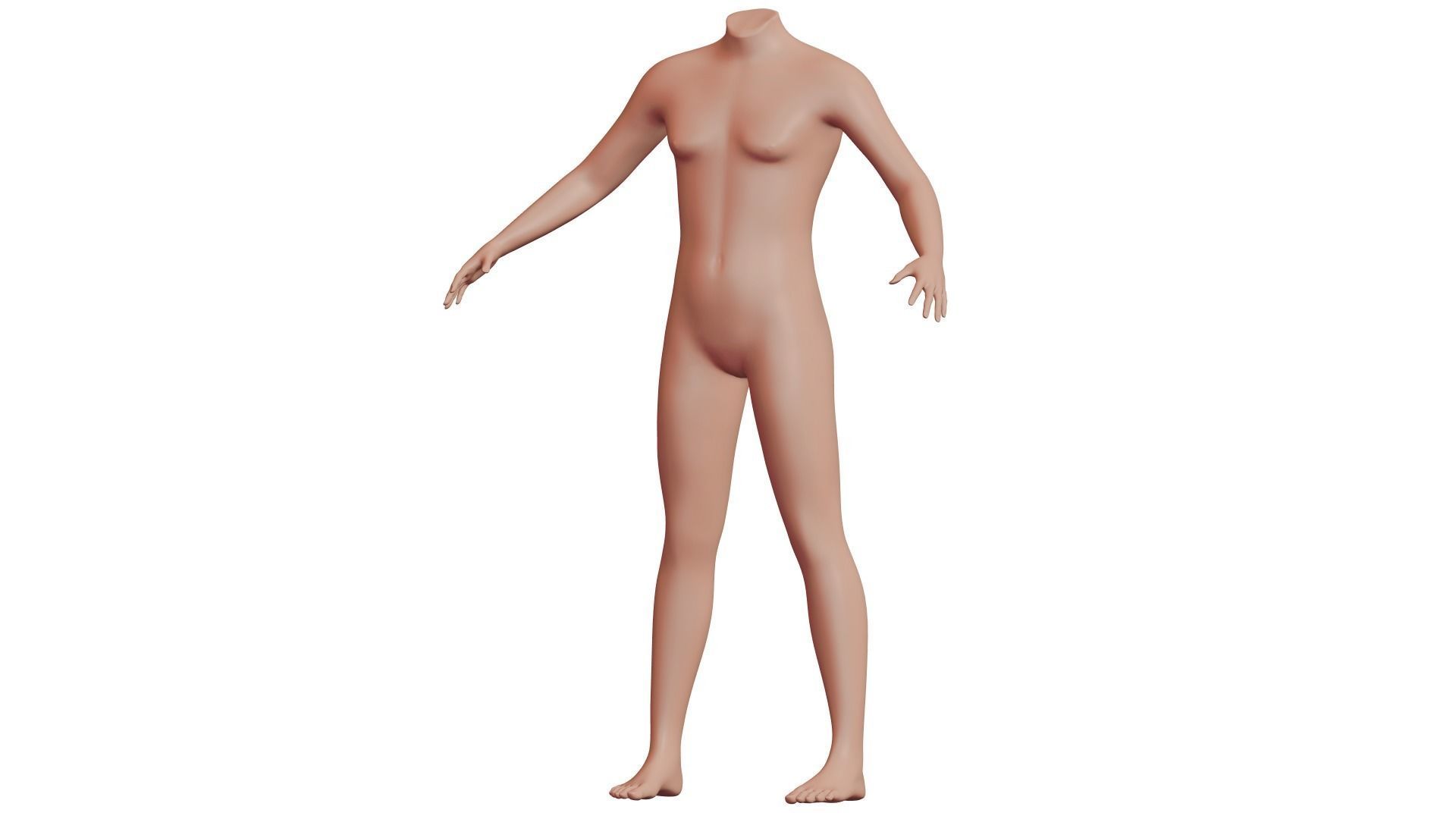 Character 29 High and Low-poly -  Body male 3D model_2