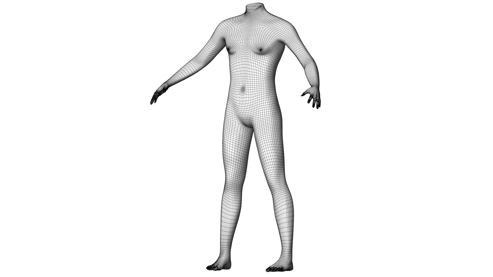 Character 29 High and Low-poly -  Body male 3D model_3