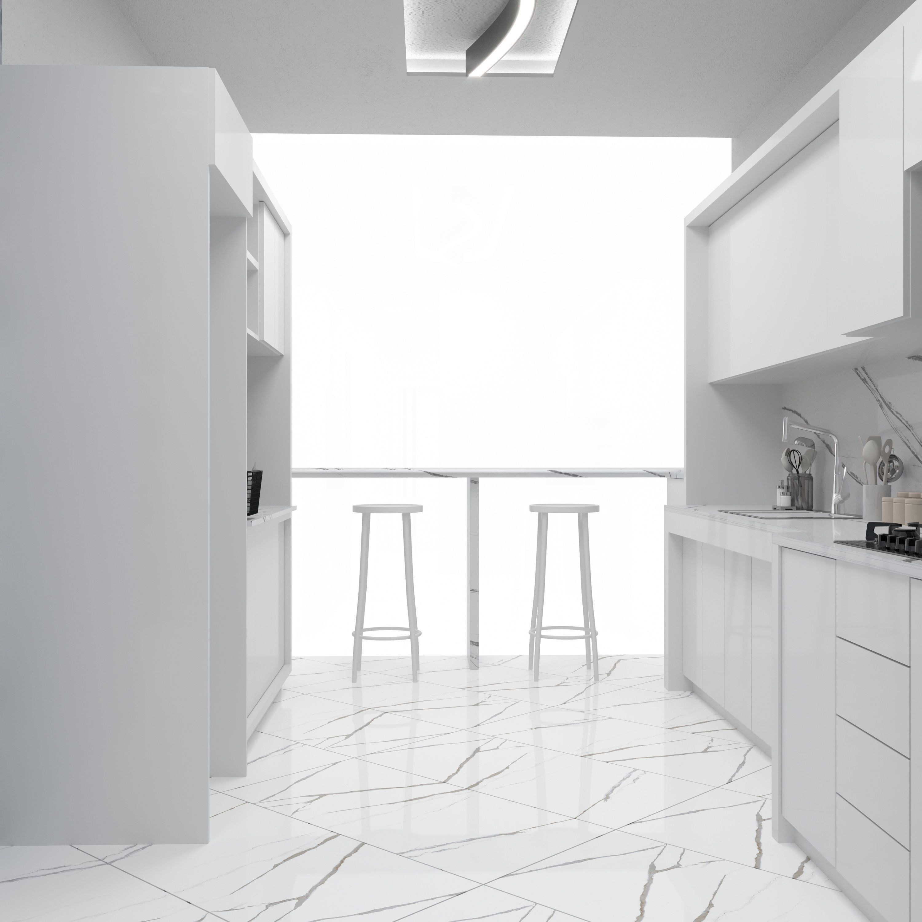 FUTURISTIC HOME  3D model_14