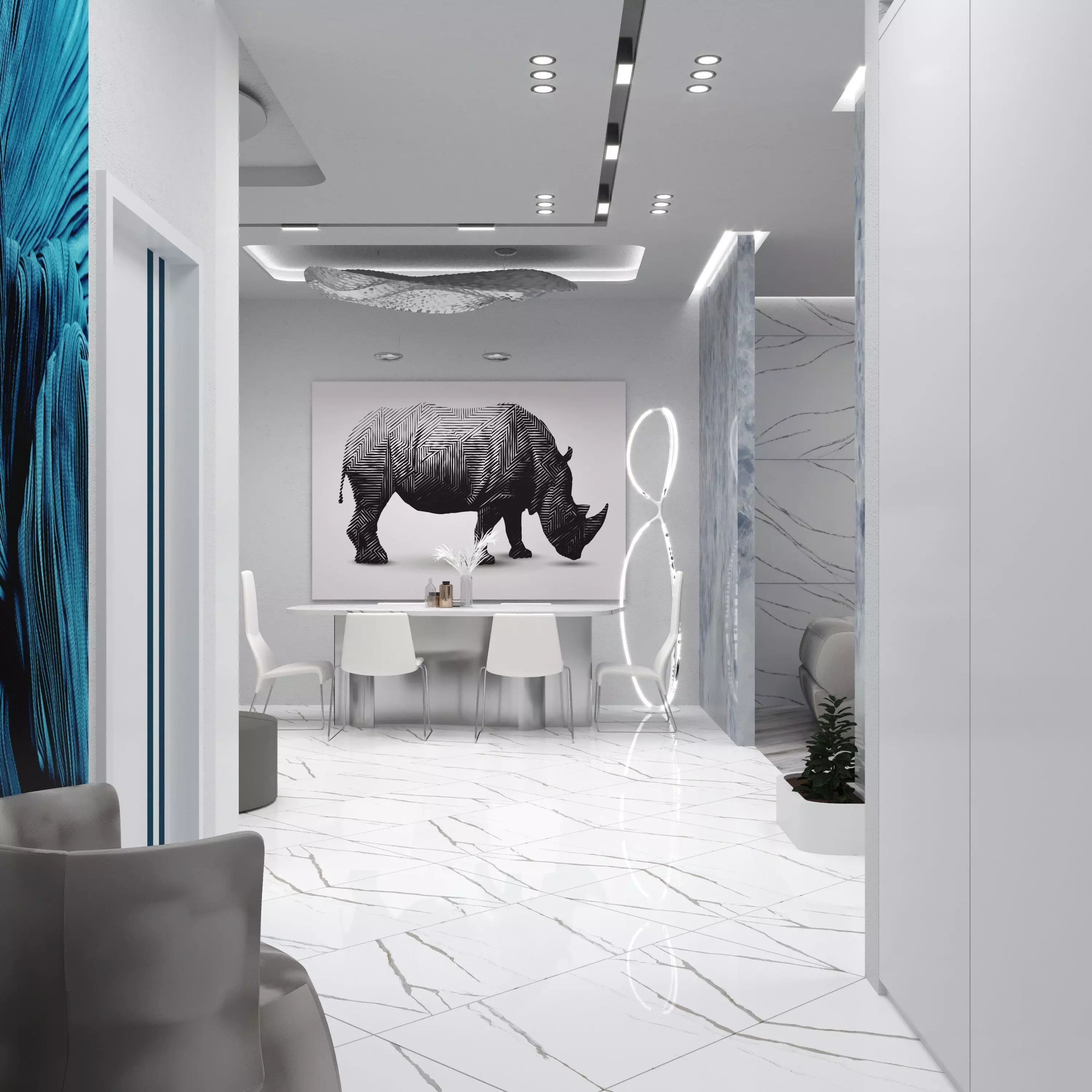 FUTURISTIC HOME  3D model_0