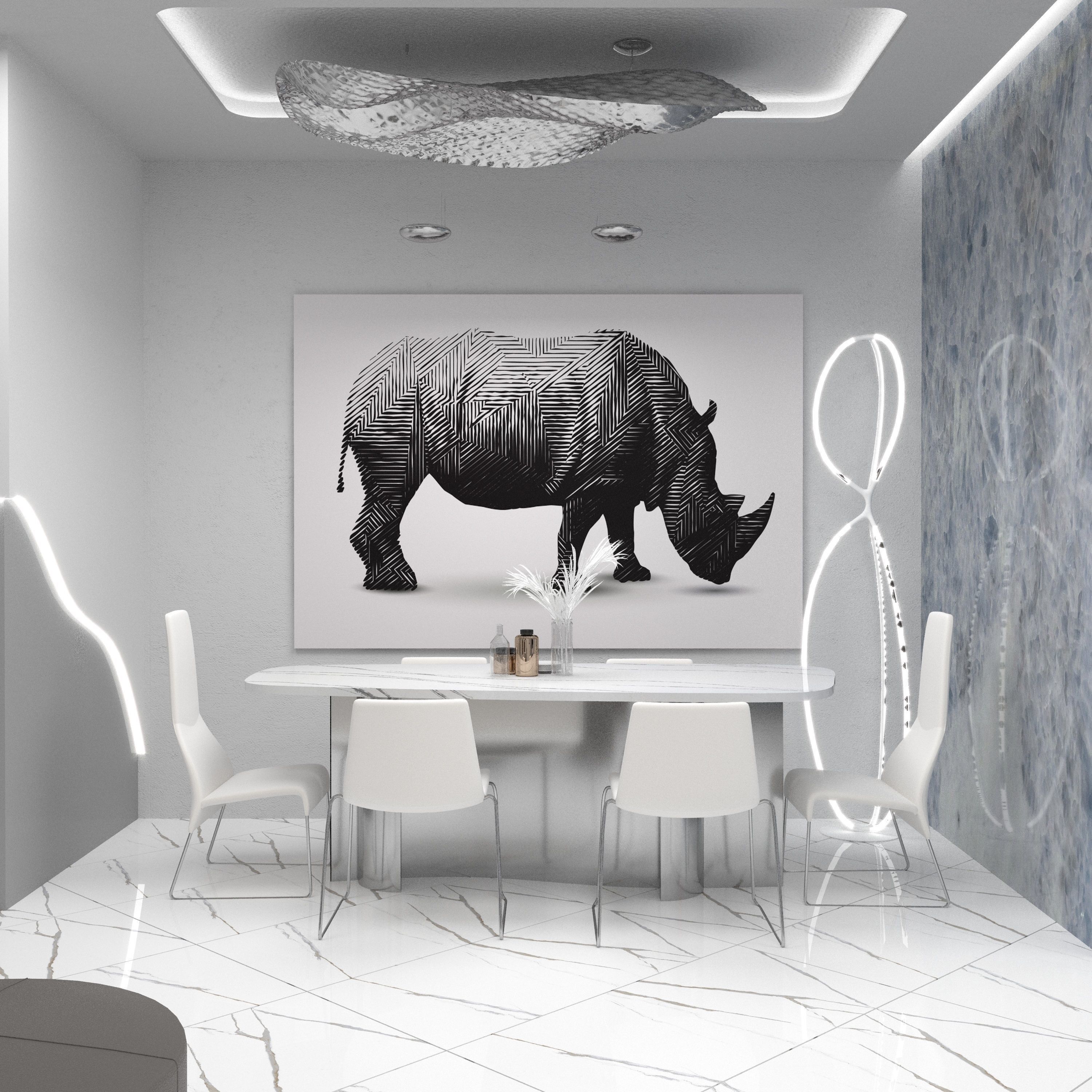 FUTURISTIC HOME  3D model_1