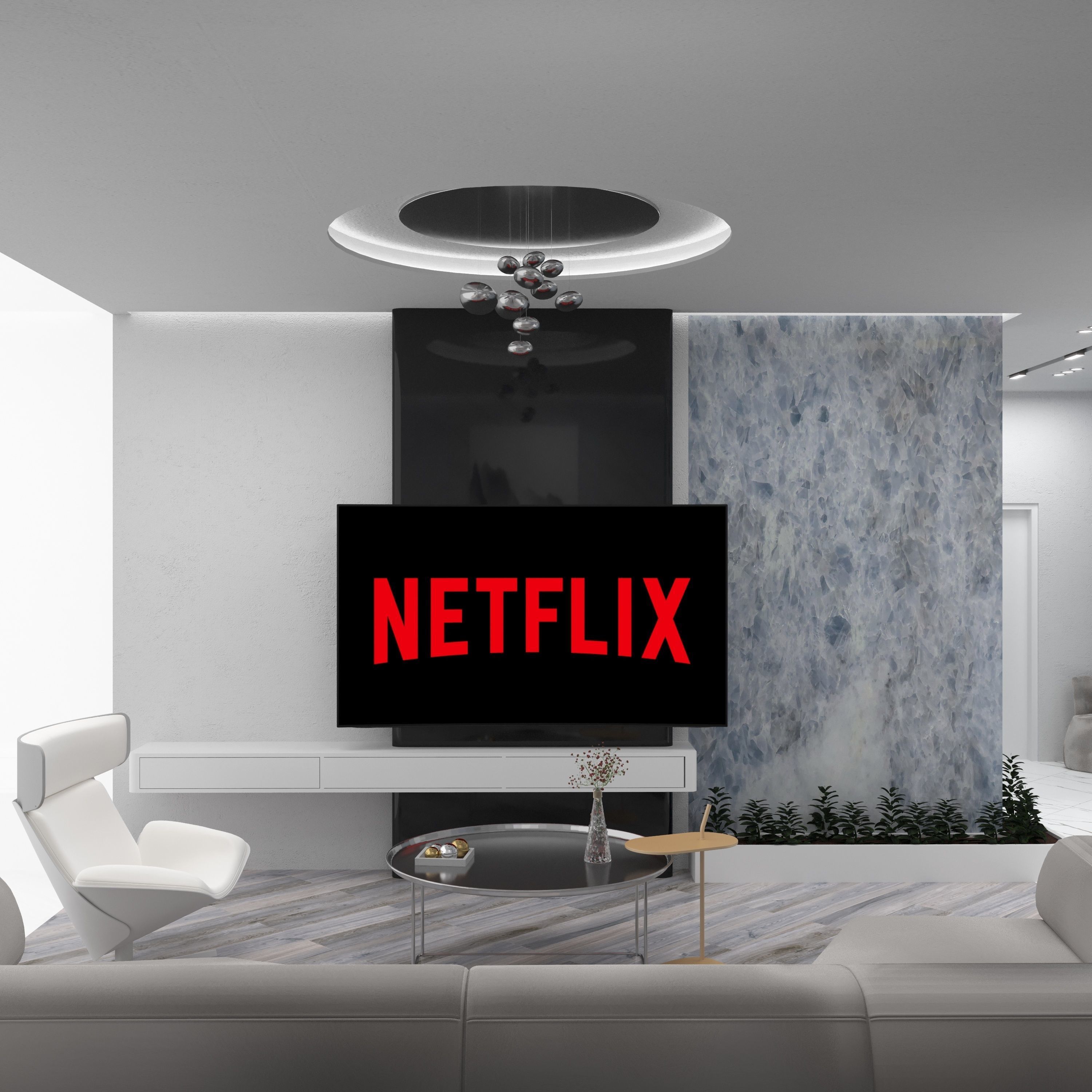 FUTURISTIC HOME  3D model_5