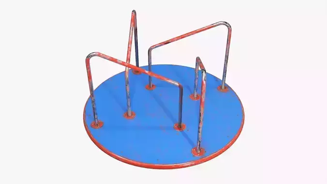 Carousel Merry-go-round 02 3D model