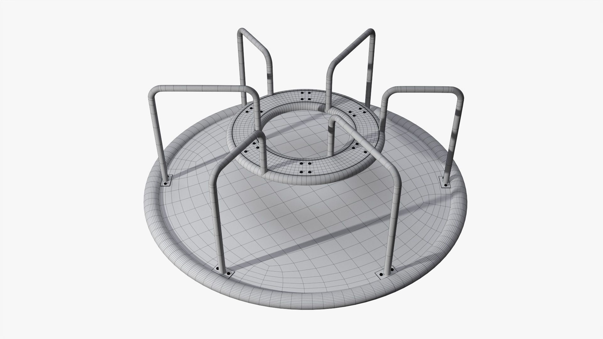 Carousel Merry-go-round 03 3D model_7