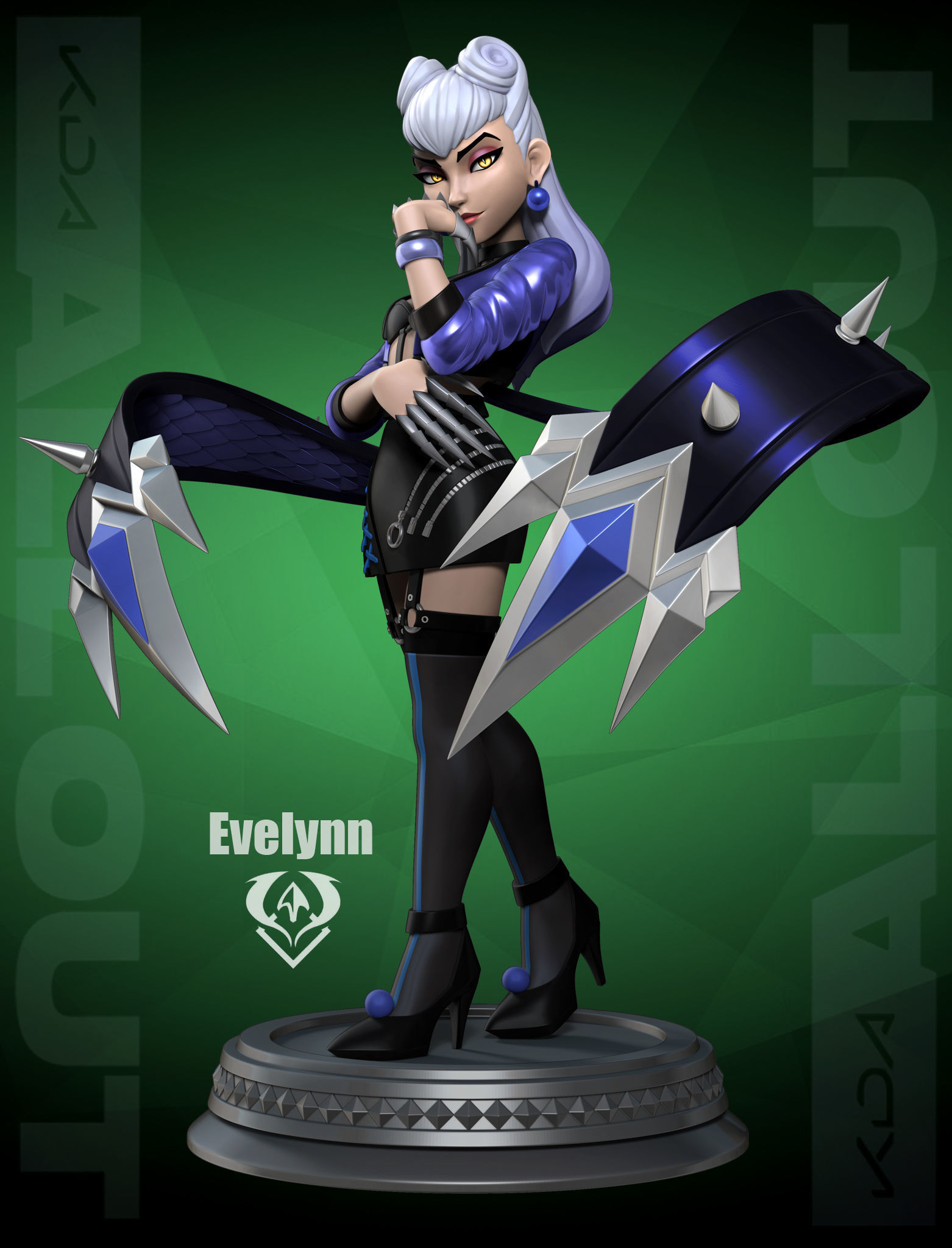 KDA All Out Evelynn 3D print model_1