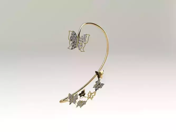 Butterfly earing
