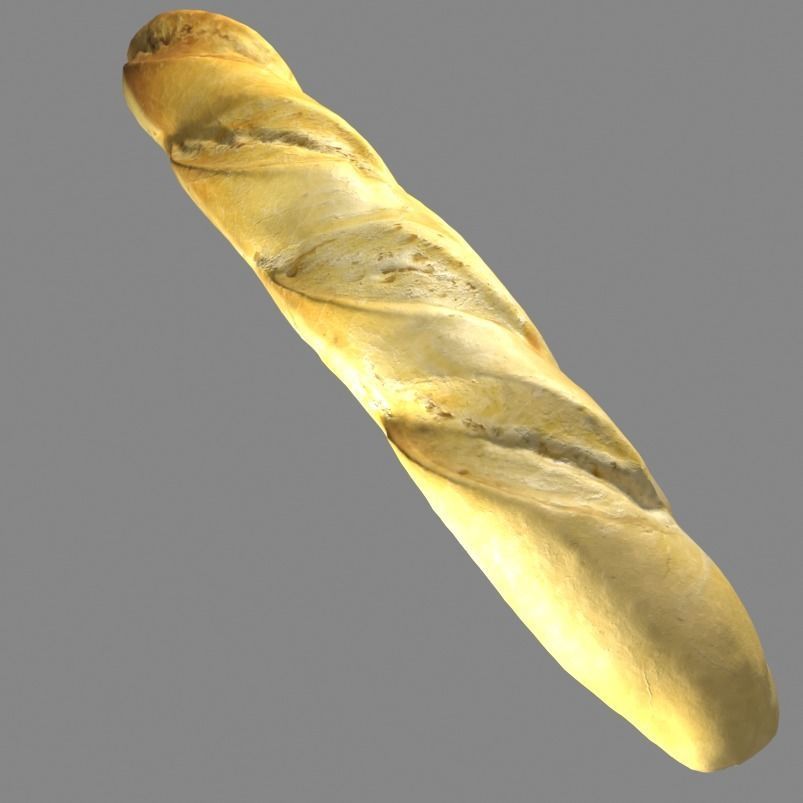 baguette 40cm 3D model_5