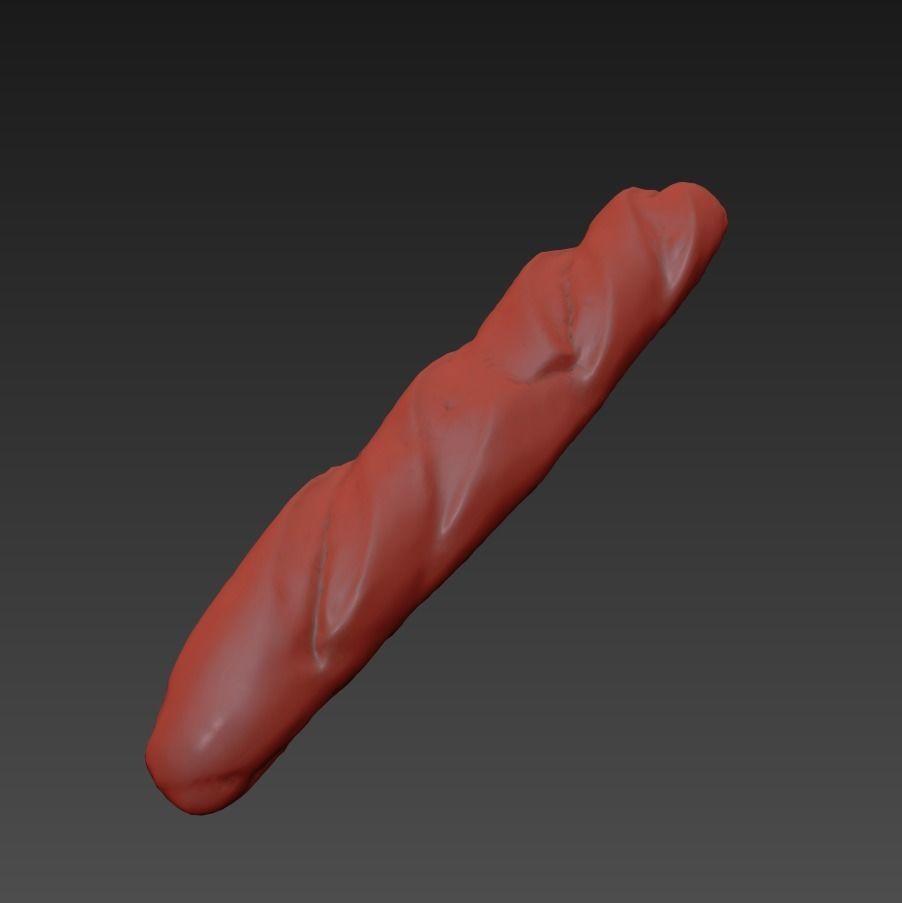 baguette 40cm 3D model_3