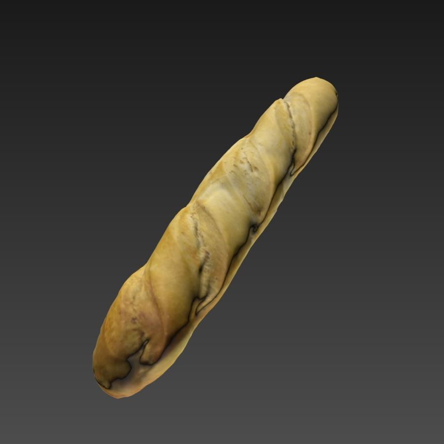 baguette 40cm 3D model_6