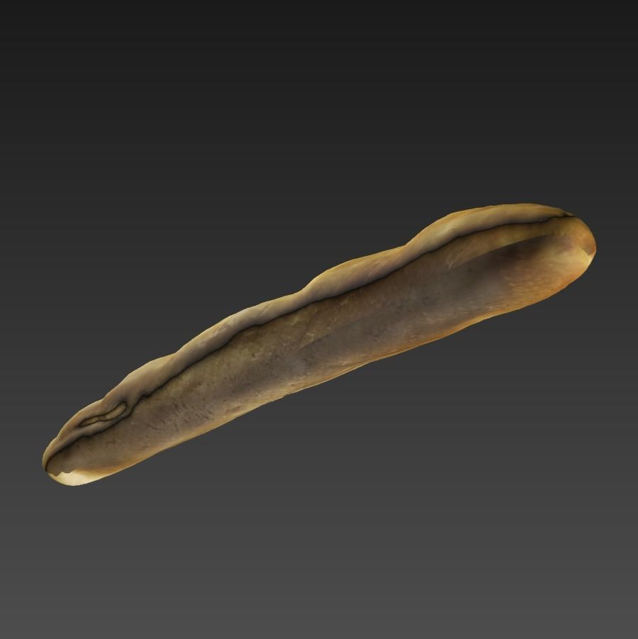 baguette 40cm 3D model_10