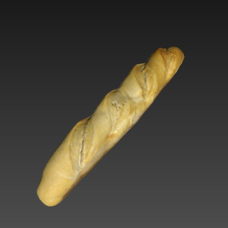 baguette 40cm 3D model_1