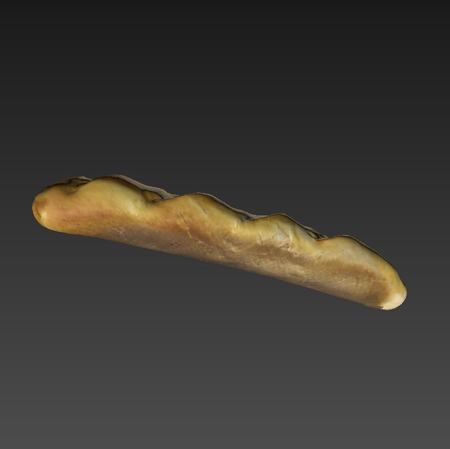 baguette 40cm 3D model_9