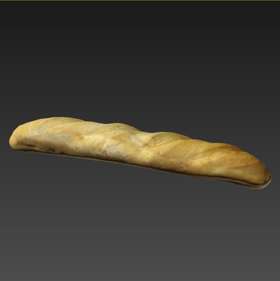 baguette 40cm 3D model_7