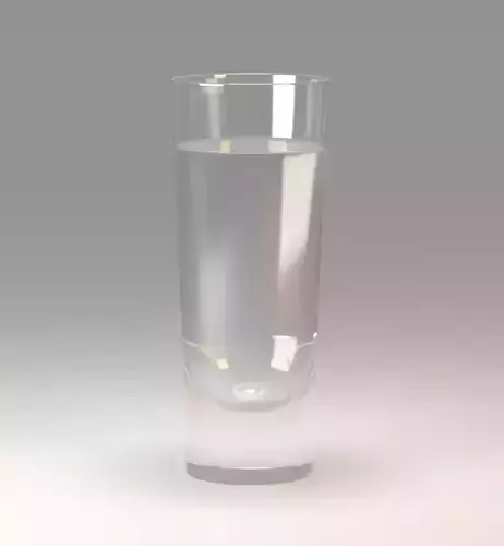 A glass of vodka