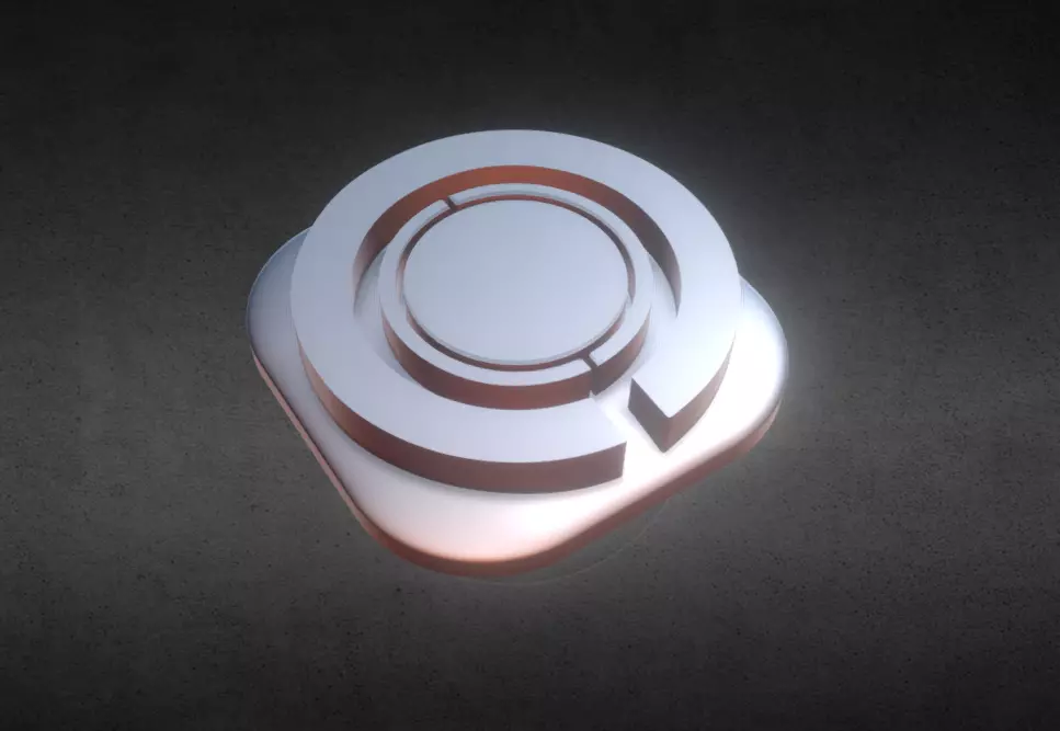 Cyborg Flat Keycap 3D print model