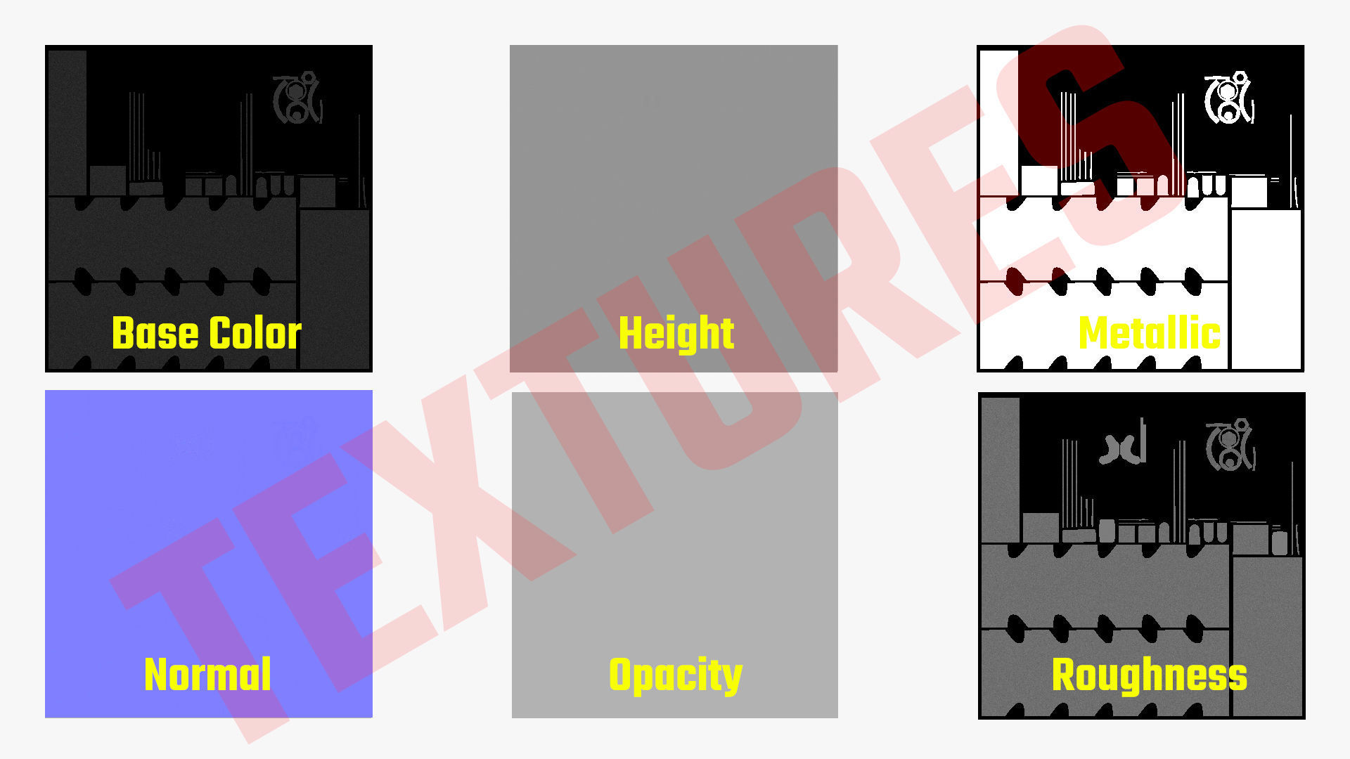 Dumbbell Rack PBR Low-poly 3D model_17