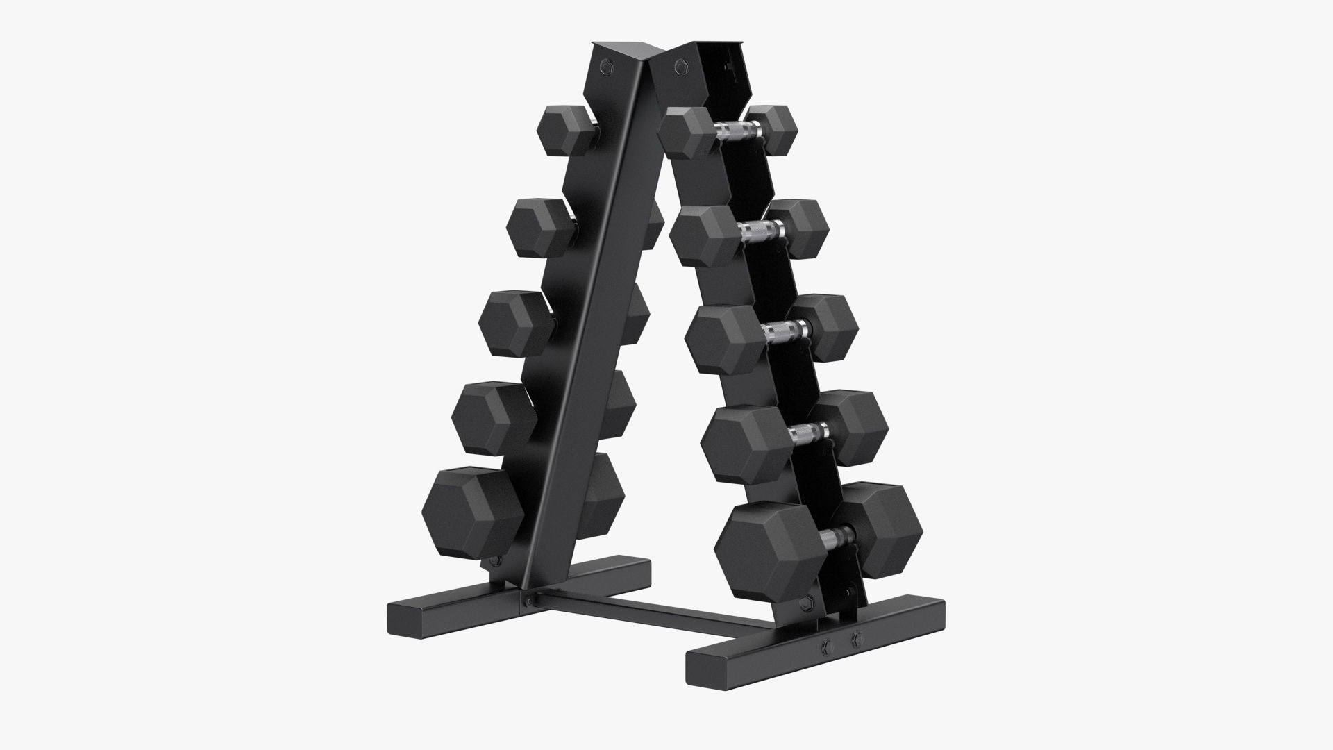 Dumbbell Rack PBR Low-poly 3D model_2