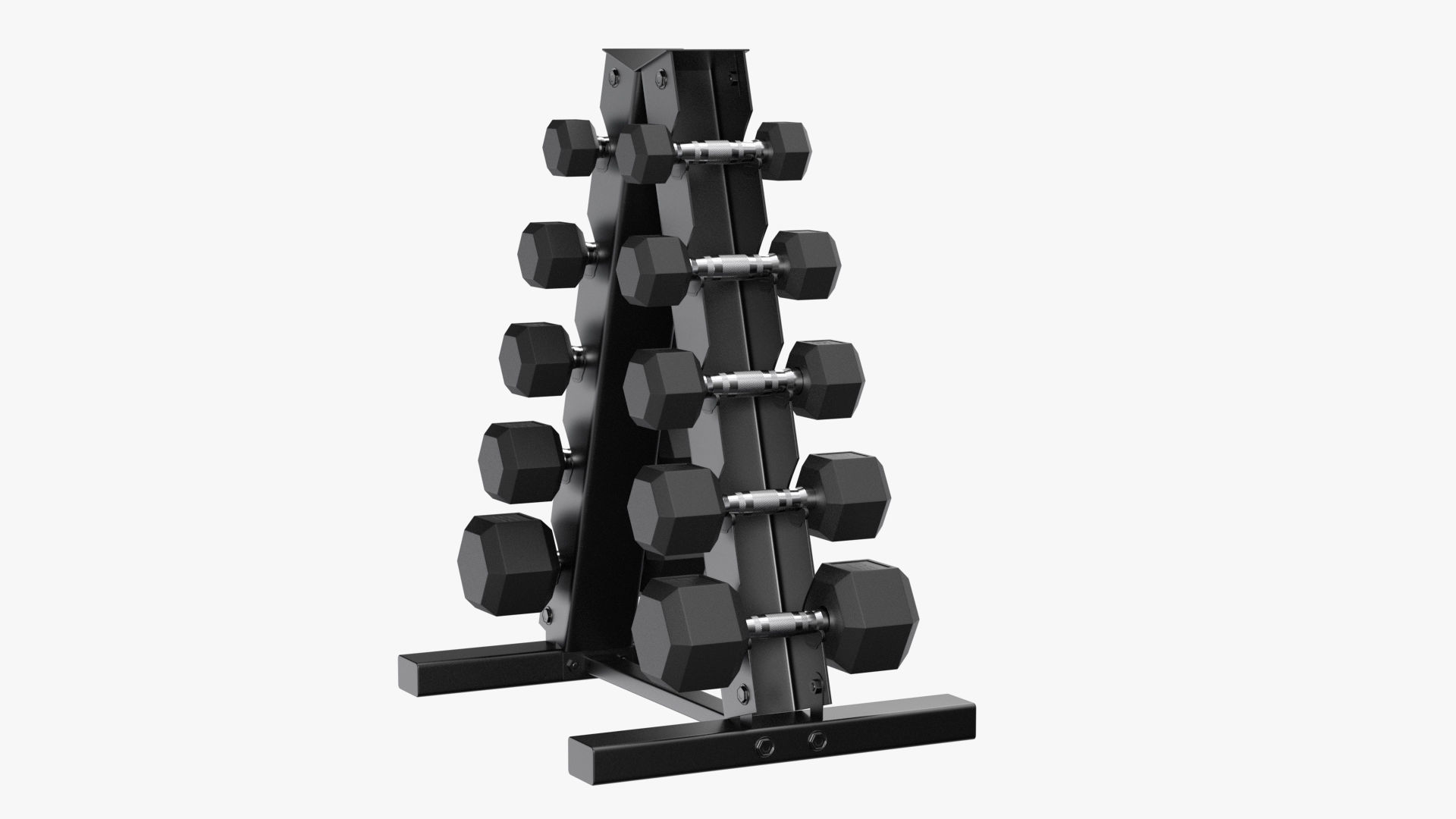 Dumbbell Rack PBR Low-poly 3D model_6