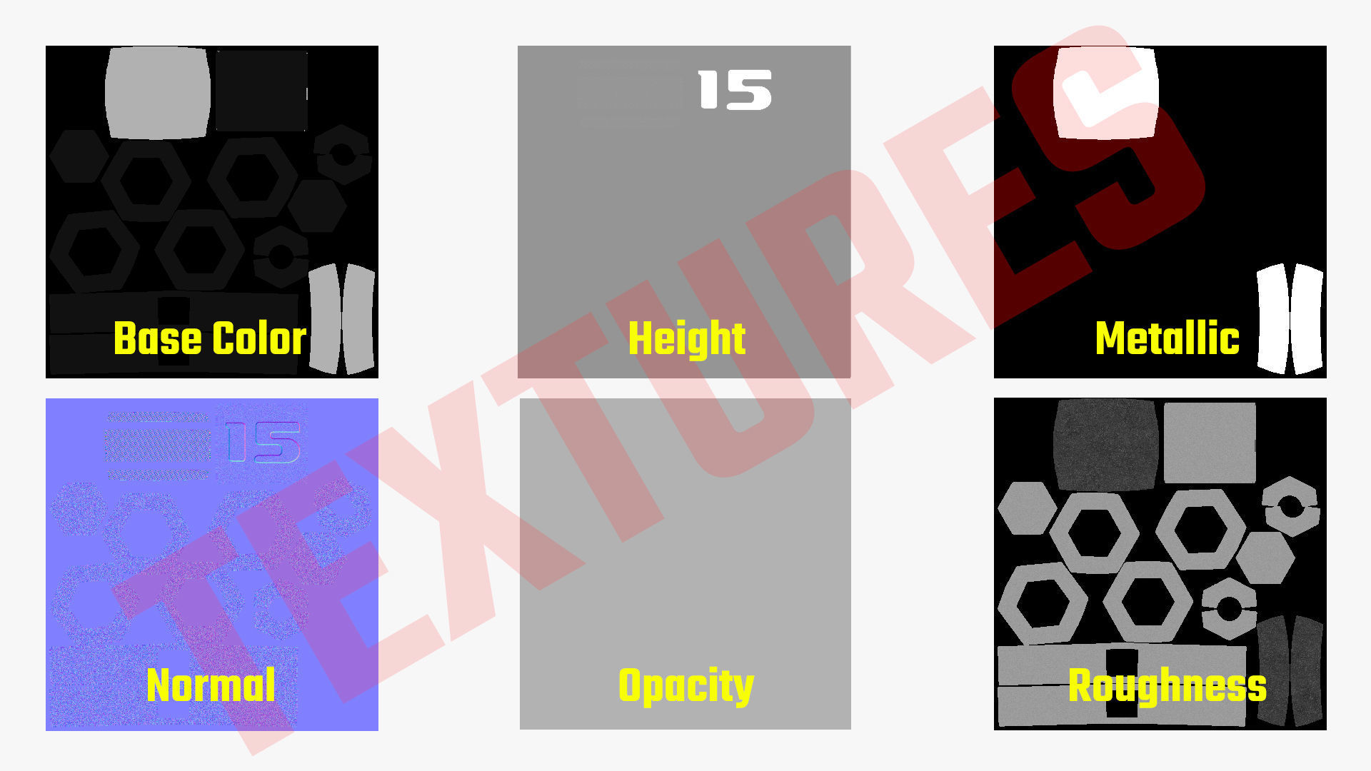 Dumbbell Rack PBR Low-poly 3D model_16