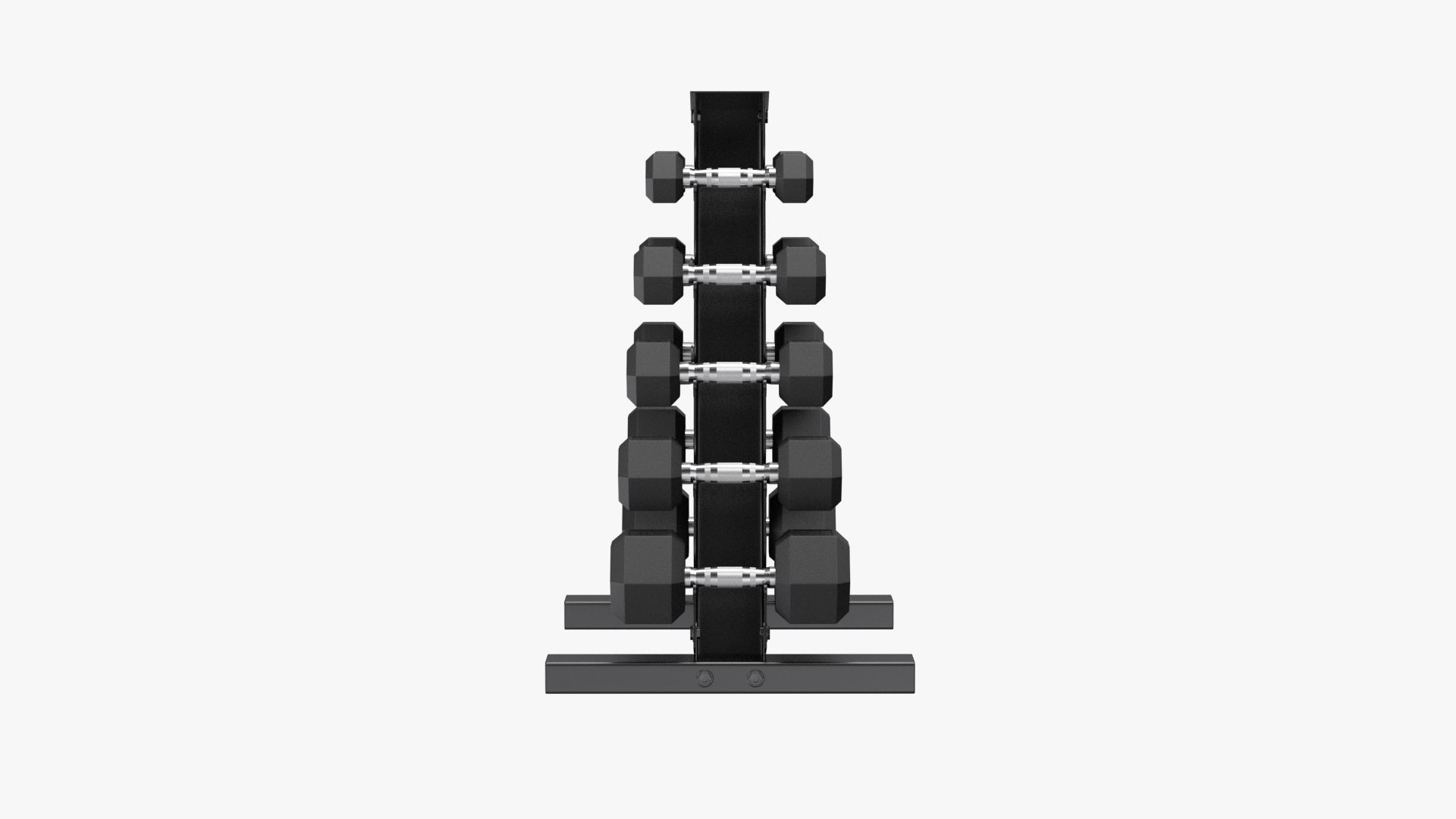 Dumbbell Rack PBR Low-poly 3D model_5