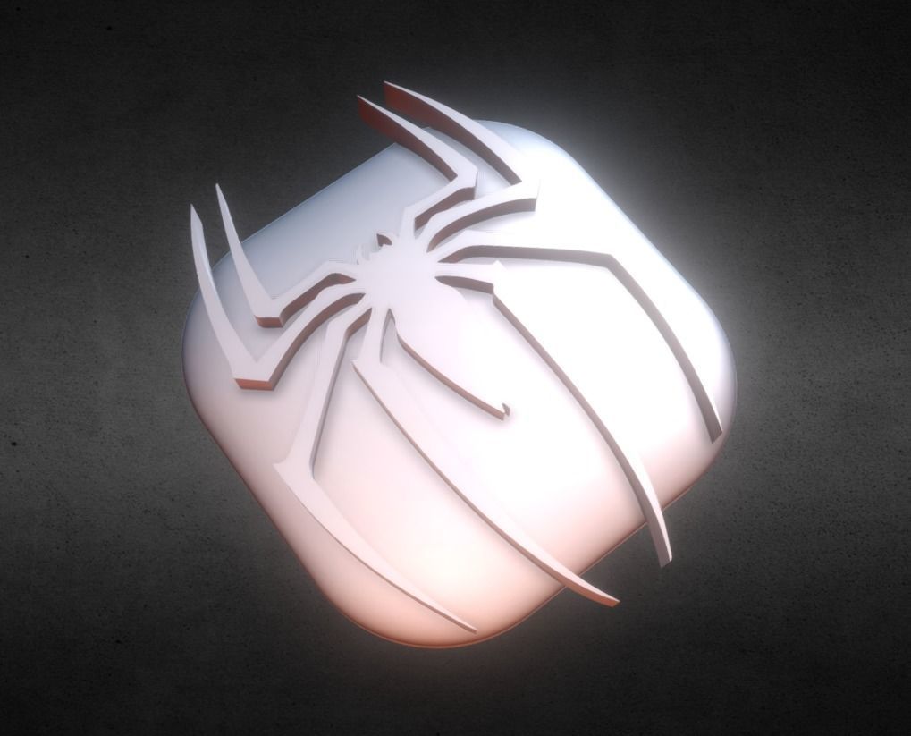 Spider Flat KeyCap 3D print model_1