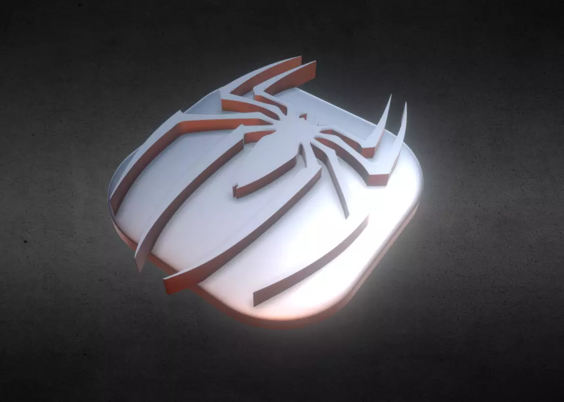 Spider Flat KeyCap 3D print model_0