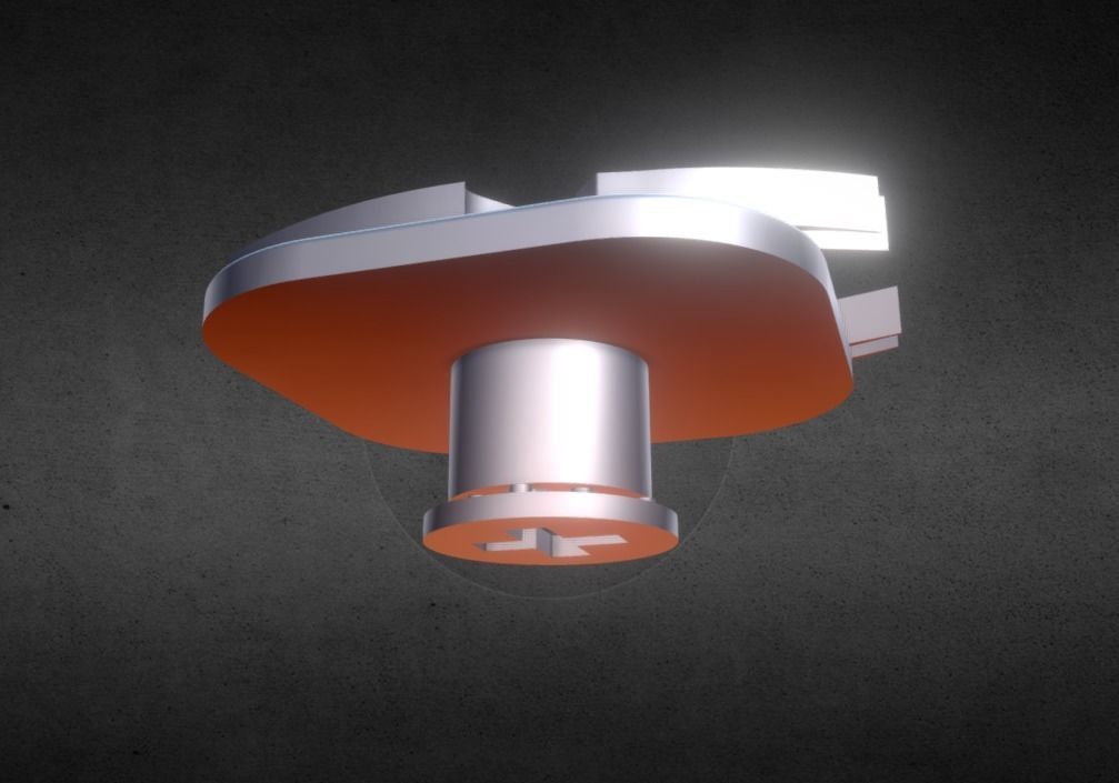 Spider Flat KeyCap 3D print model_10