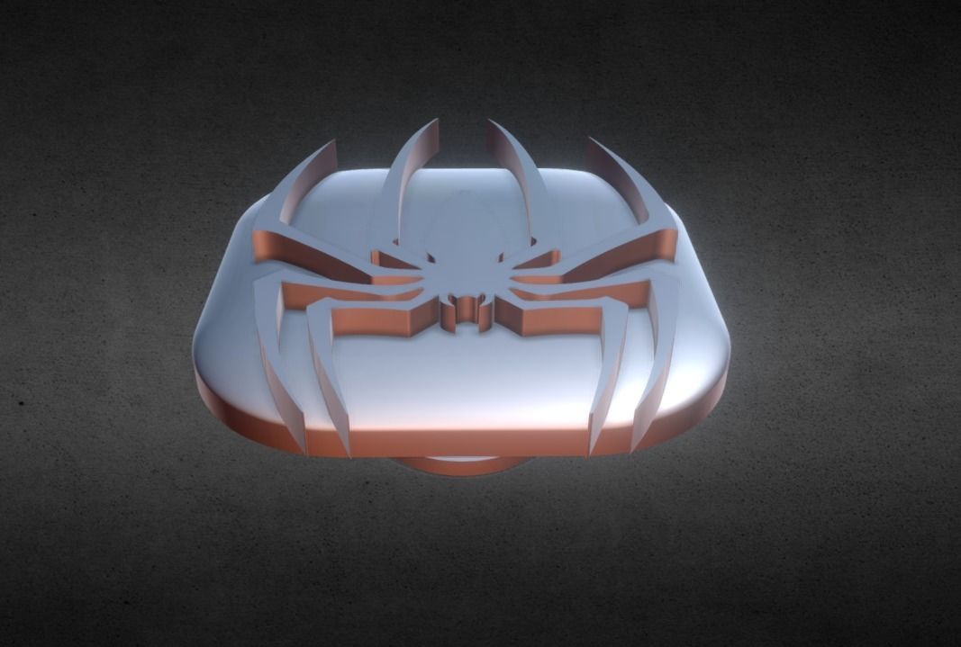 Spider Flat KeyCap 3D print model_6