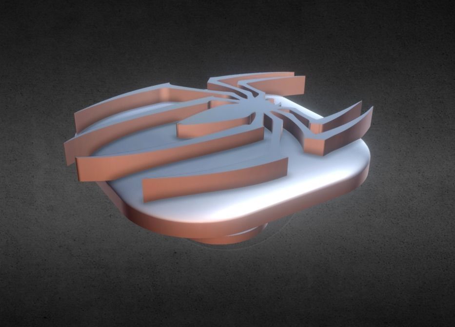 Spider Flat KeyCap 3D print model_13